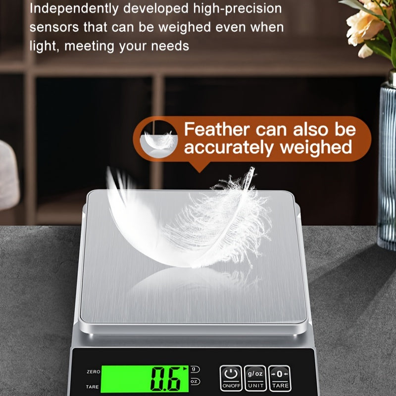 Digital Kitchen Scale 105.8oz to 0.0035oz Food-Safe ABS Battery Powered