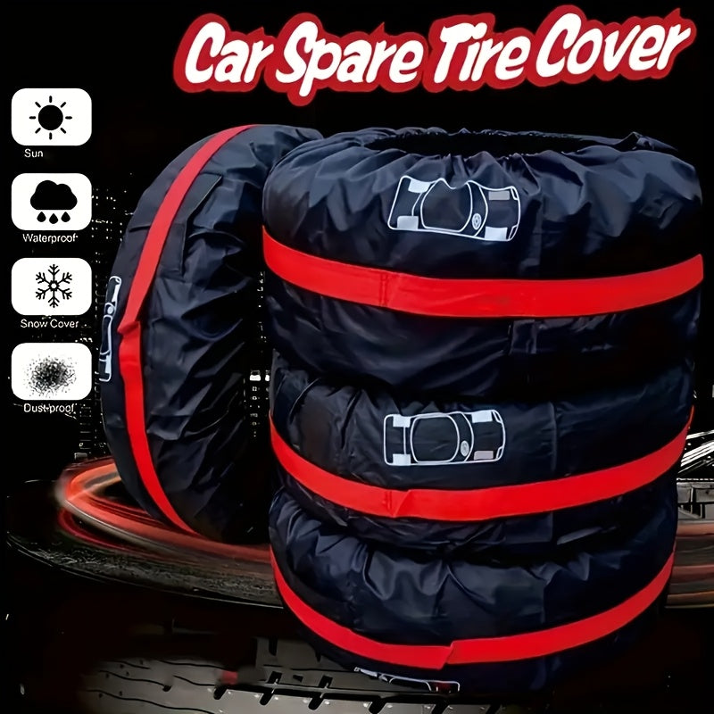Cubierta de neumático de poliéster premium a prueba de polvo y nieve para almacenamiento de neumático de repuesto