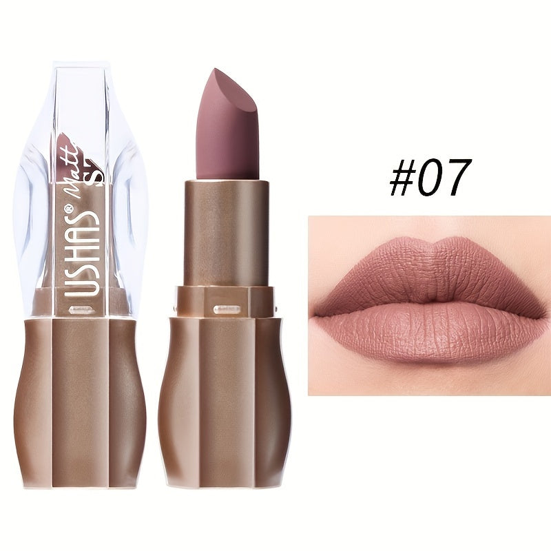Women Matte Lipstick Nude Lipstick 6 Colors Long-lasting Lip Makeup