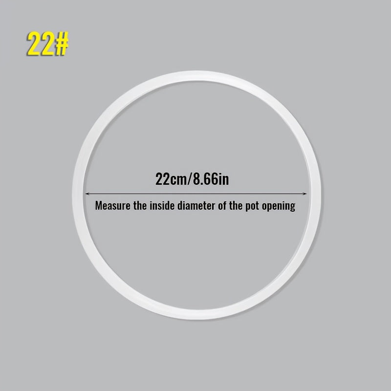 Turli o'lchamlar uchun silikon yuqori bosimli pishirish qozoni muhr halqasi - ichki pishirish idishi uchun oziq-ovqat darajasidagi kauchuk muhr - 16 sm dan 32 sm gacha bo'lgan qozonlarga mos keladi