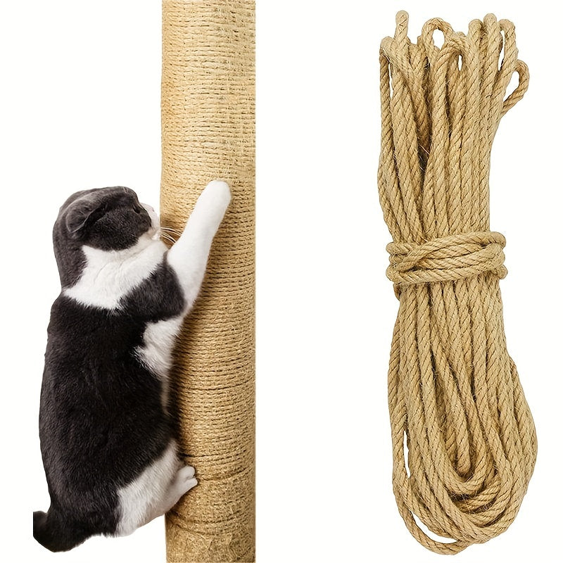 Natural Sisal Rope Cat Scratcher 10m DIY Paw Claw Furniture Protector