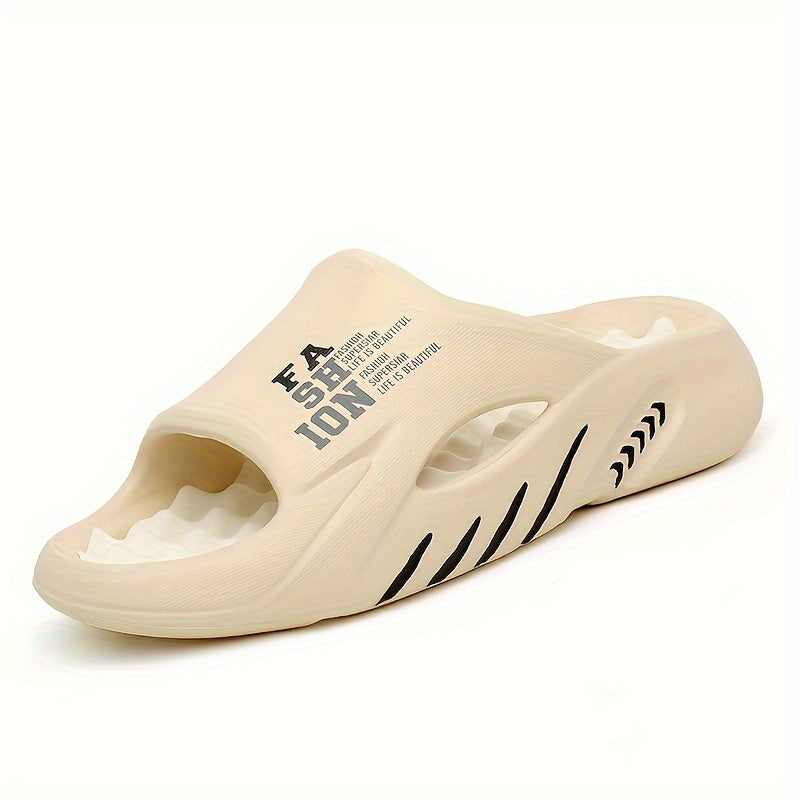 Men's EVA Open Toe Slippers with Massage Sole Indoor Outdoor Beach Casual