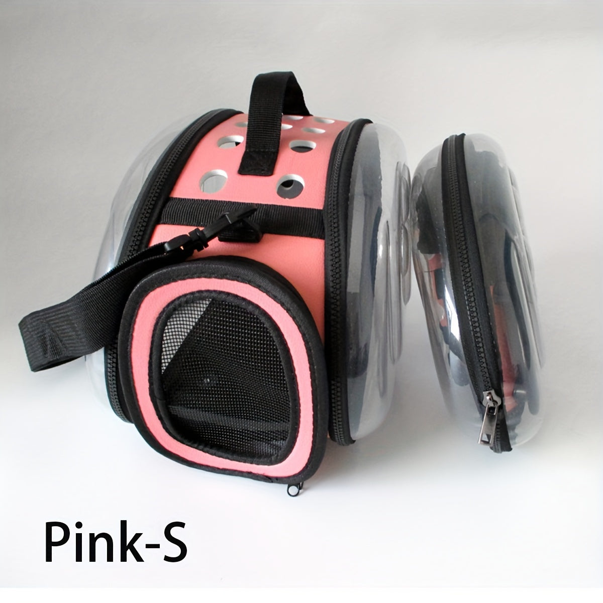 Breathable Foldable Cat Backpack Carrier with Footprint Design and Transparent Window