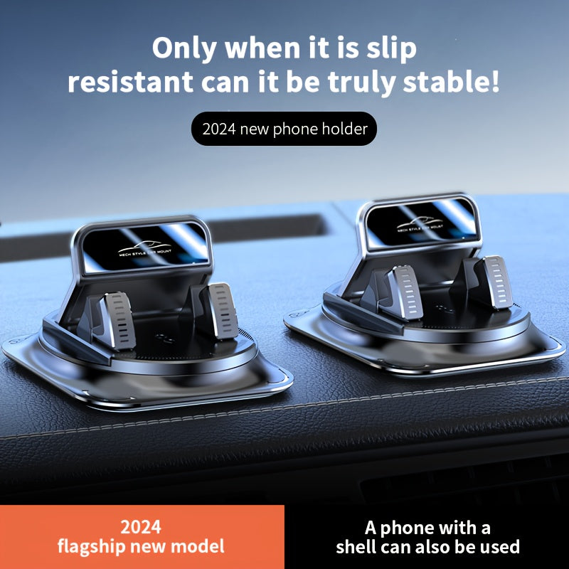 Soporte para teléfono de coche giratorio a 360° resistente al agua y de ABS para tablero