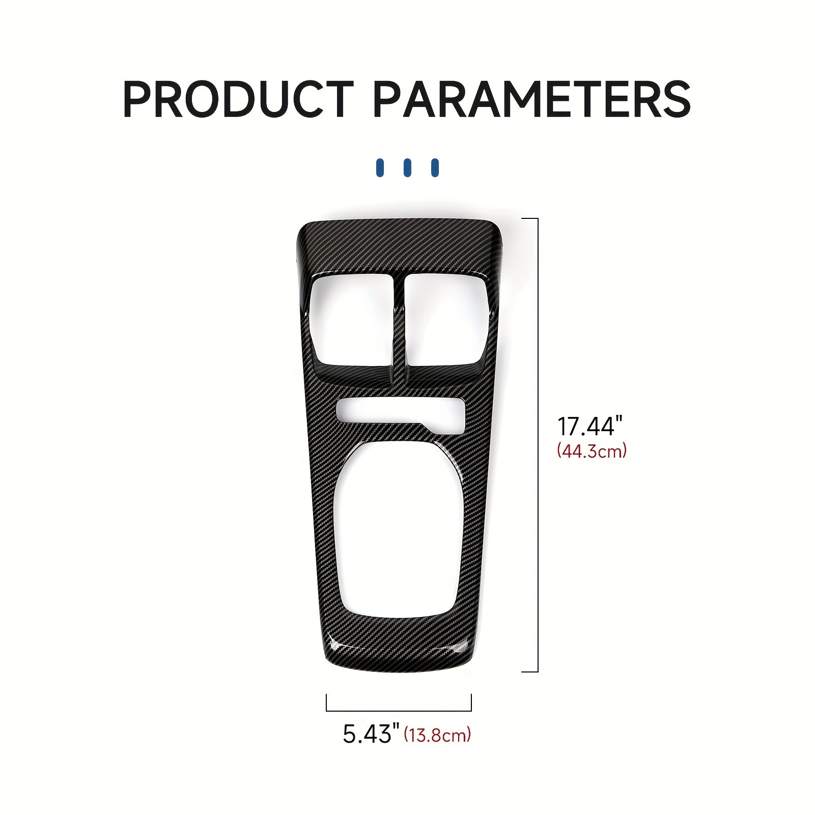 Interior Carbon Fiber Gear Shift Panel Sticker for Camaro 2010-2015