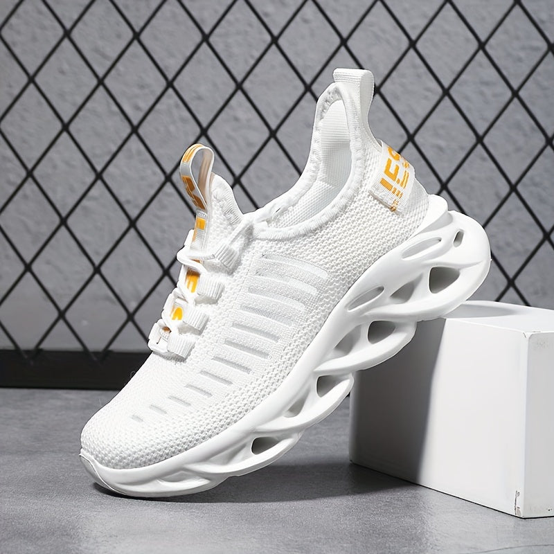 Yigitlar uchun kundalik sport poyabzali, shokni yutuvchi EVA taglik bilan, sirpanmaydigan, pastki qismi mato yuqori qismi