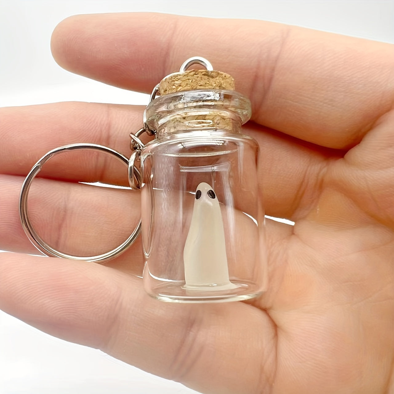 Luminous Ghost Keychain for Men Halloween Christmas Gothic Alternative Gift