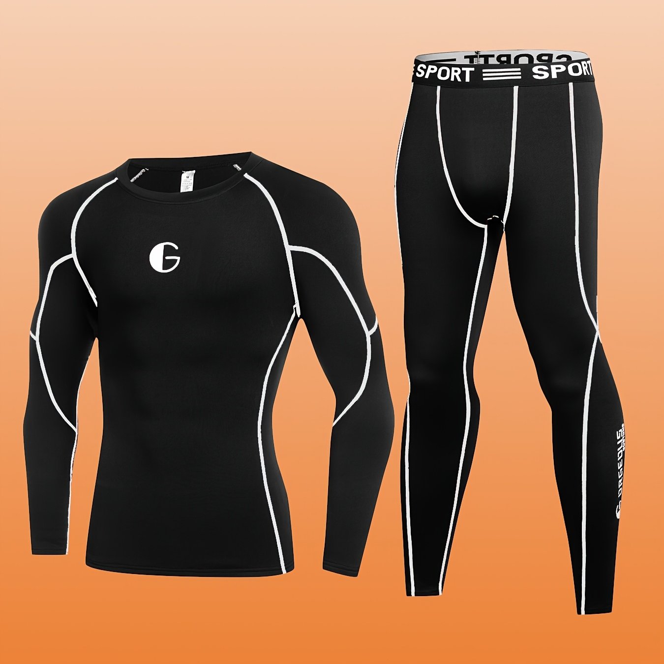 Мужской термальный комплект с бархатной подкладкой для холодной погоды и активного отдыха на открытом воздухе