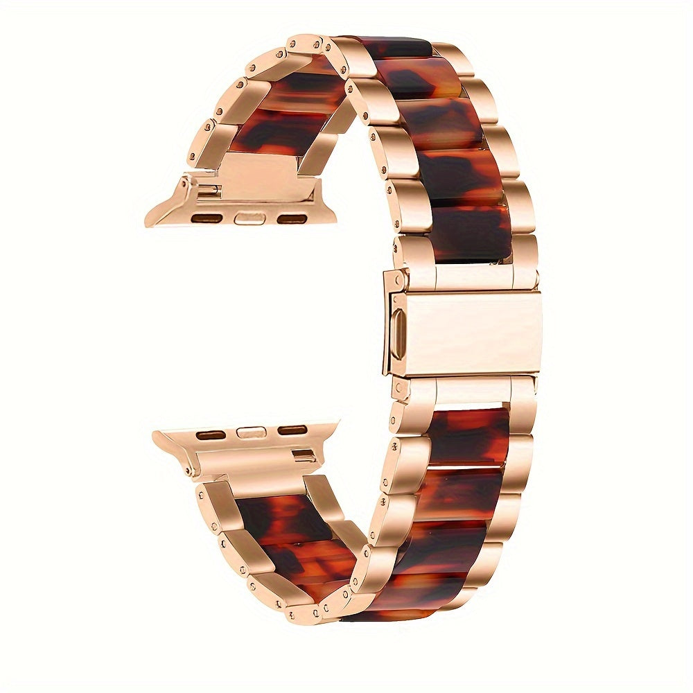 Stainless Steel and Resin Smartwatch Band for 38mm to 45mm Sizes