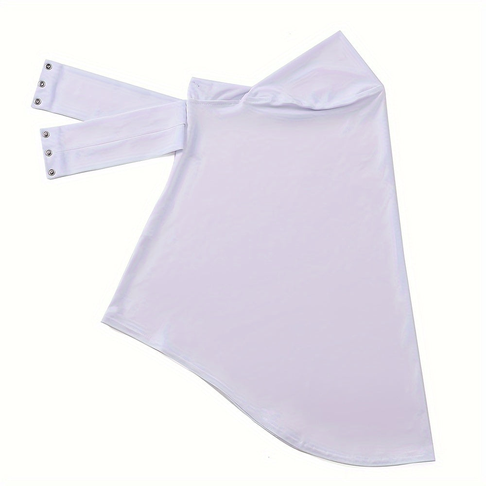 Women's Quick Dry Sports Hijab with Tie Band and Button Closure for Fitness Outdoor Activities