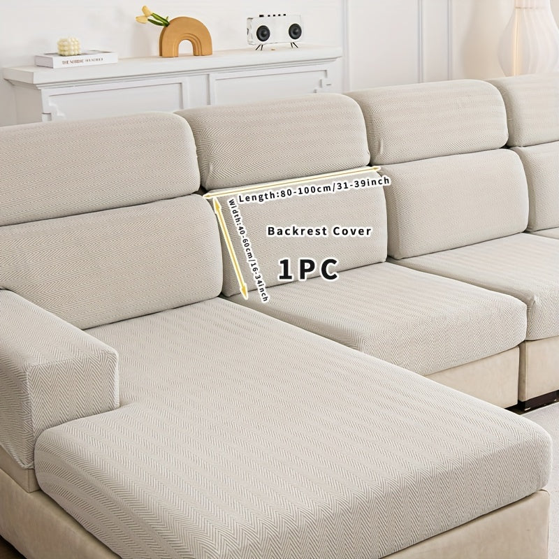 All-Season Solid Color Sofa Cover for Pets and Scratches Protection