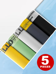 Pack de 5 o 10 calzoncillos bóxer cortos de poliéster de color sólido para hombre