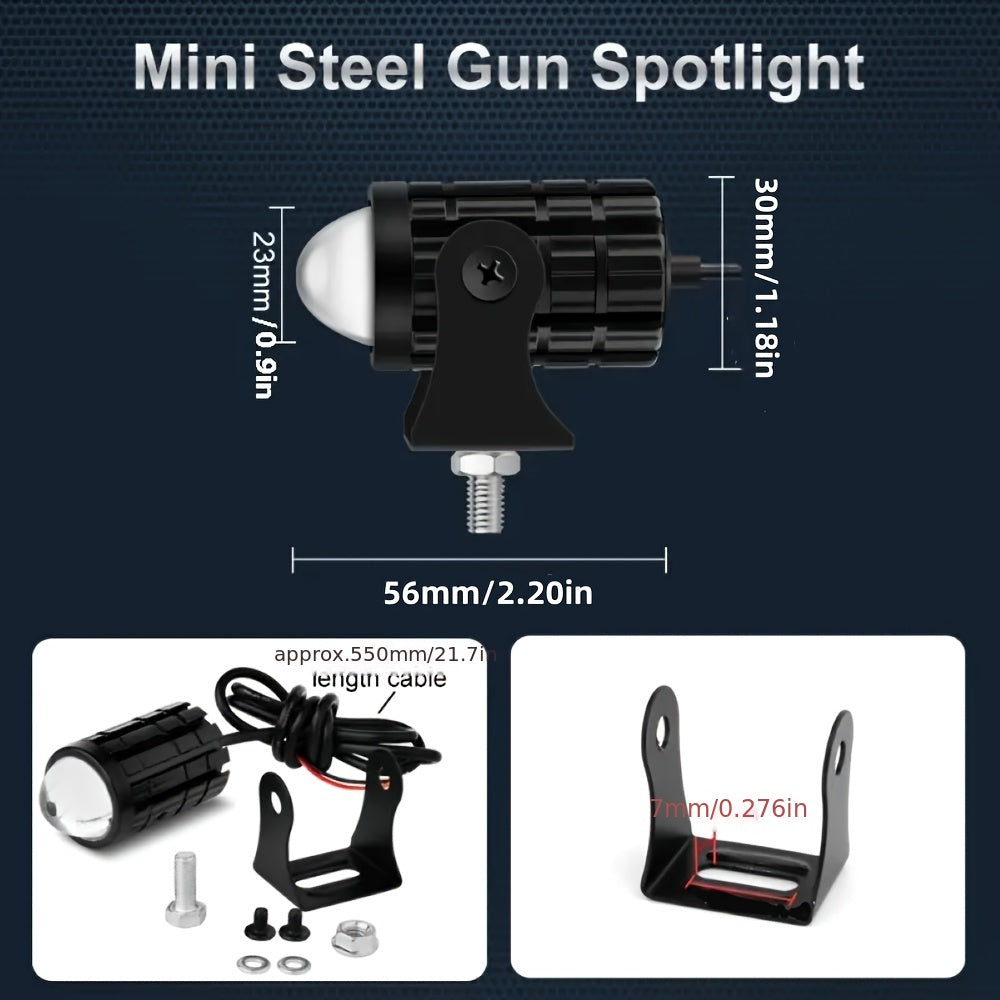 Luces LED de doble color mini para conducir en coches y motocicletas