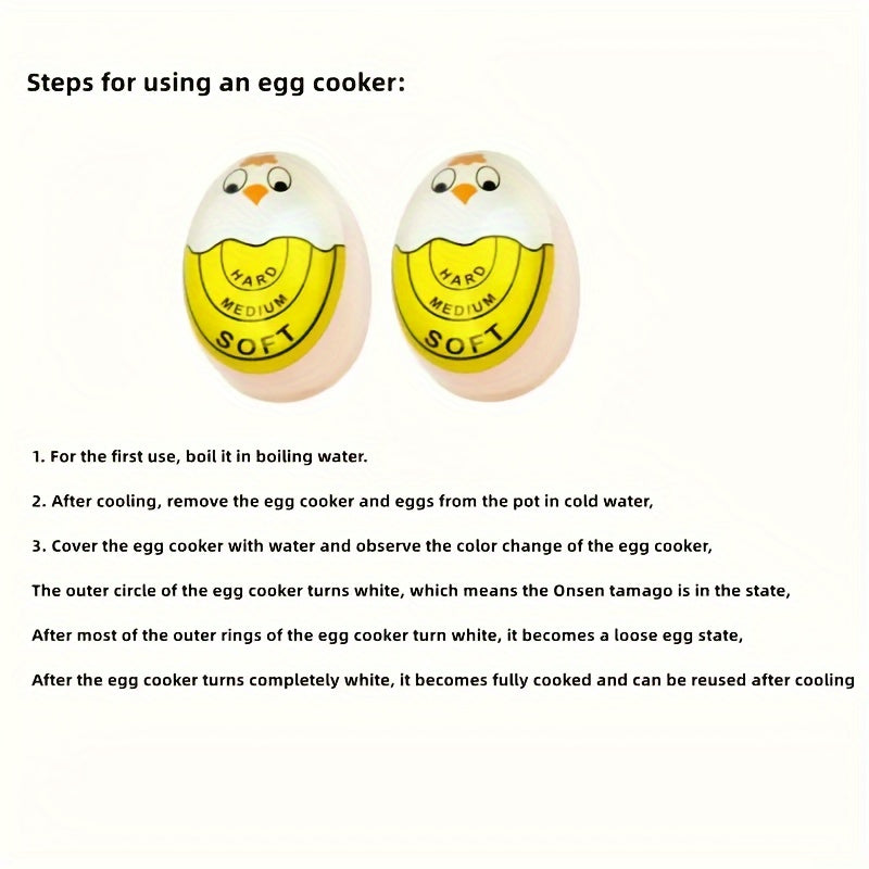 Egg Timer Boiled Color Change Indicator Reusable Kitchen Tool
