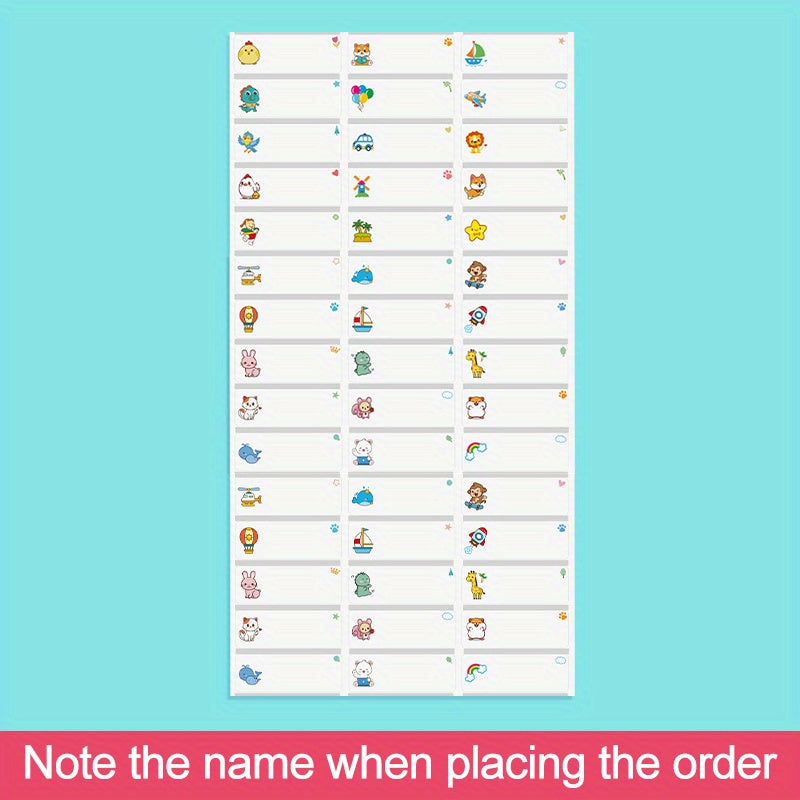 Персонализируйте свои бутылки для воды водонепроницаемыми, прозрачными наклейками с мультяшной тематикой, идеально подходящими для школы или офиса.