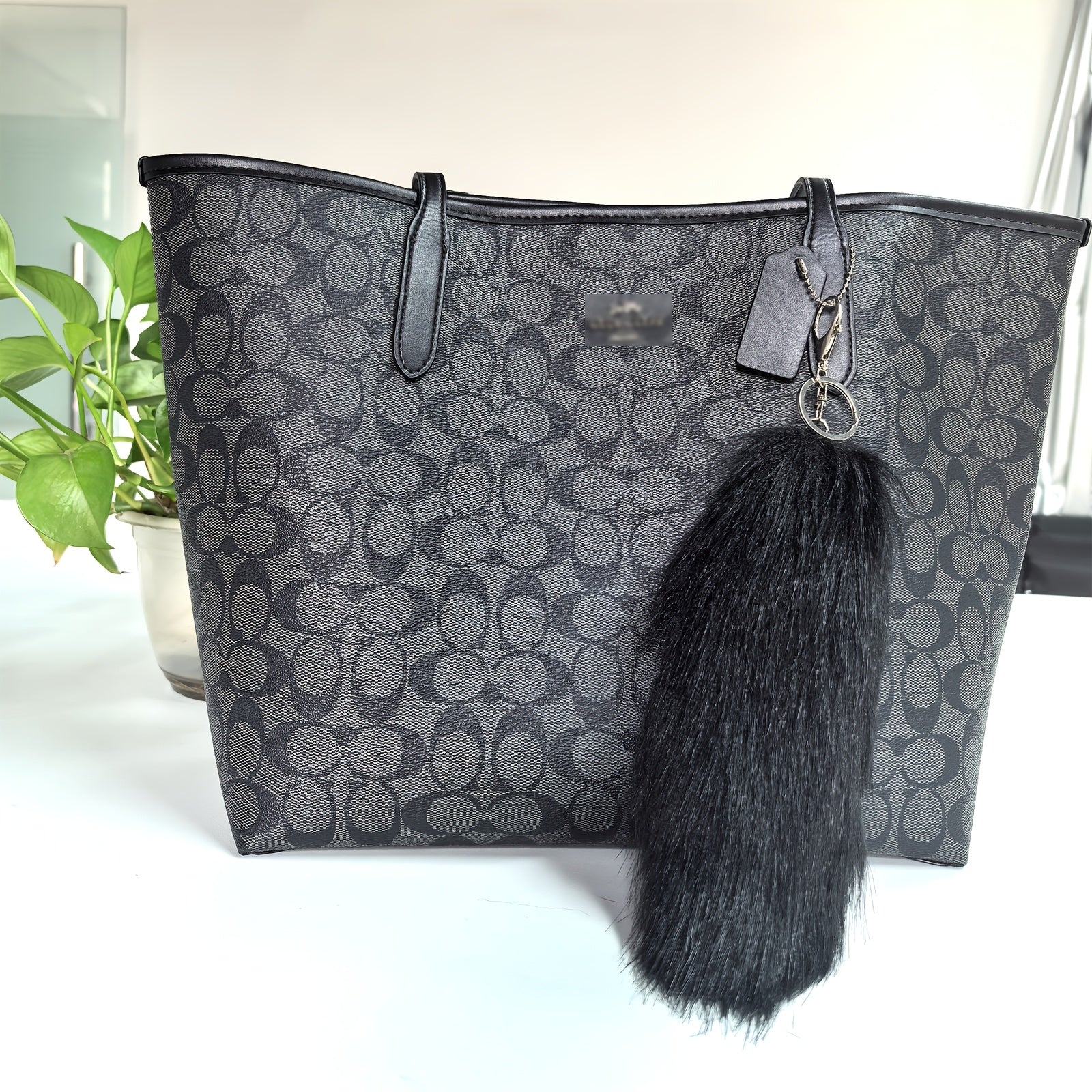 Yumshoq Plush Chic Foxqul Kalit zanjiri - Sumkalar va Telefonlar uchun Qiziqarli Hayvon Charm, Lobster Klipsi bilan to'liq, Ayollar uchun Ideal Sovg'a