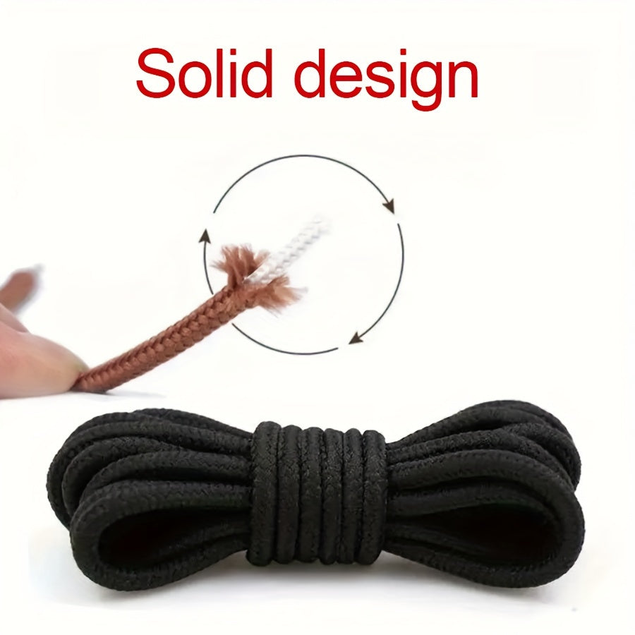 Unisex Thick Braided Polyester Shoelaces for Sneakers and Boots
