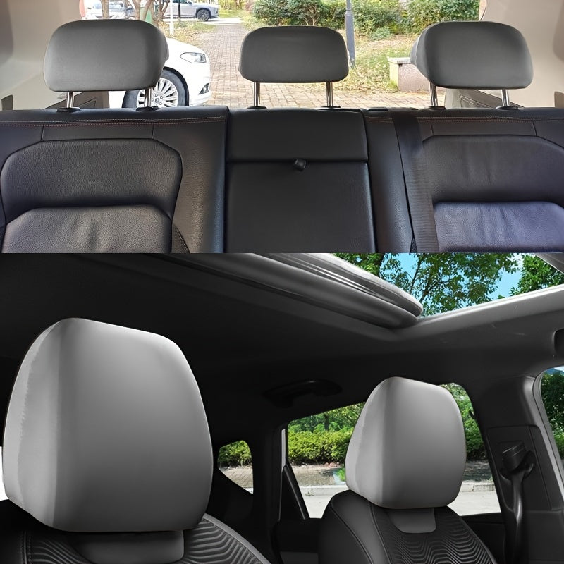 Car Interior Headrest Cover Elastic Cloth Universal Front Rear Seat Protector