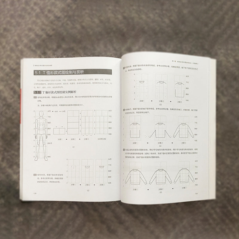 Chinese Hand-Drawn Fashion Design Style Graph Tutorial Paperback