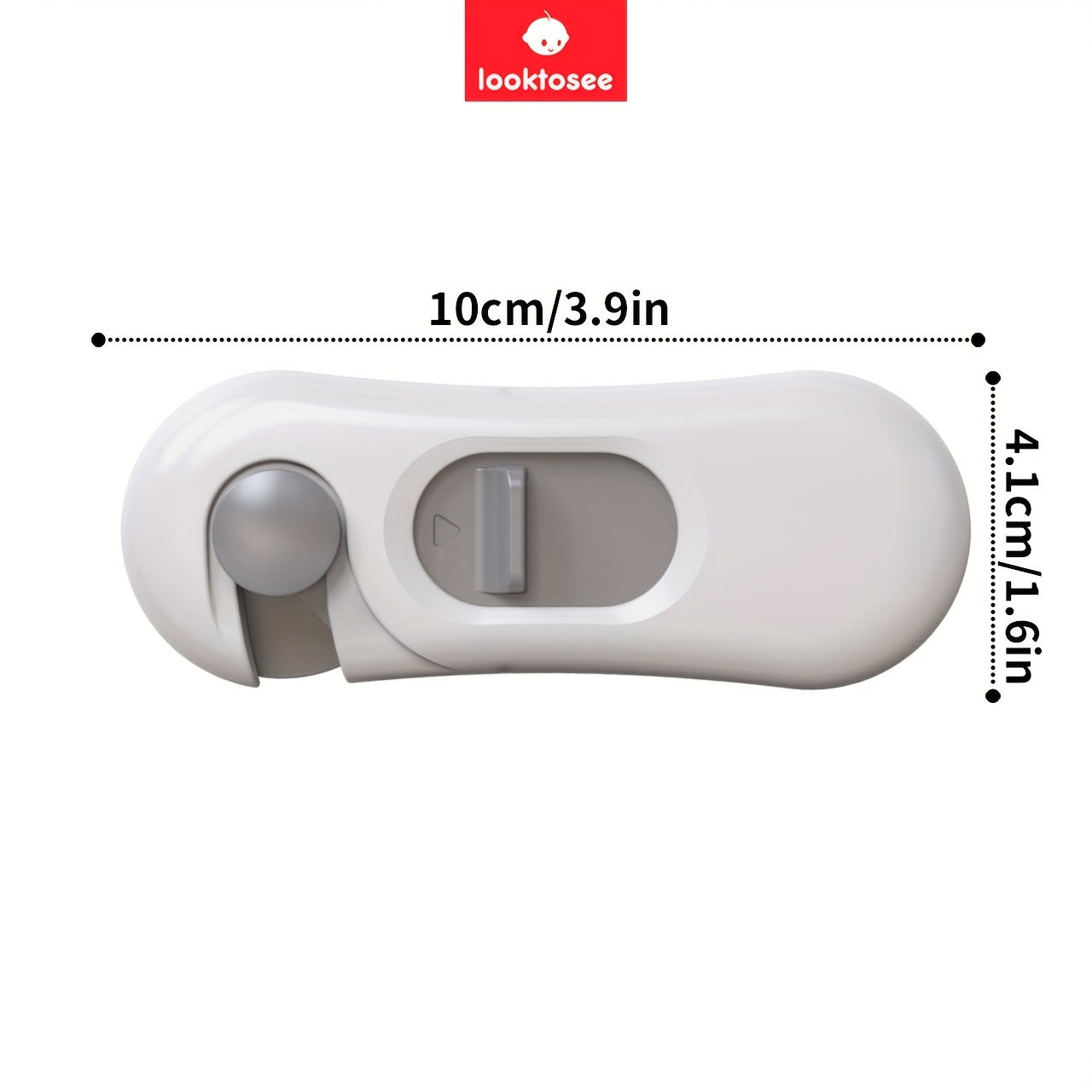 Child Safety Locks 5-Pack for Cabinets Drawers Refrigerator Oven BPA-Free Gray Plastic