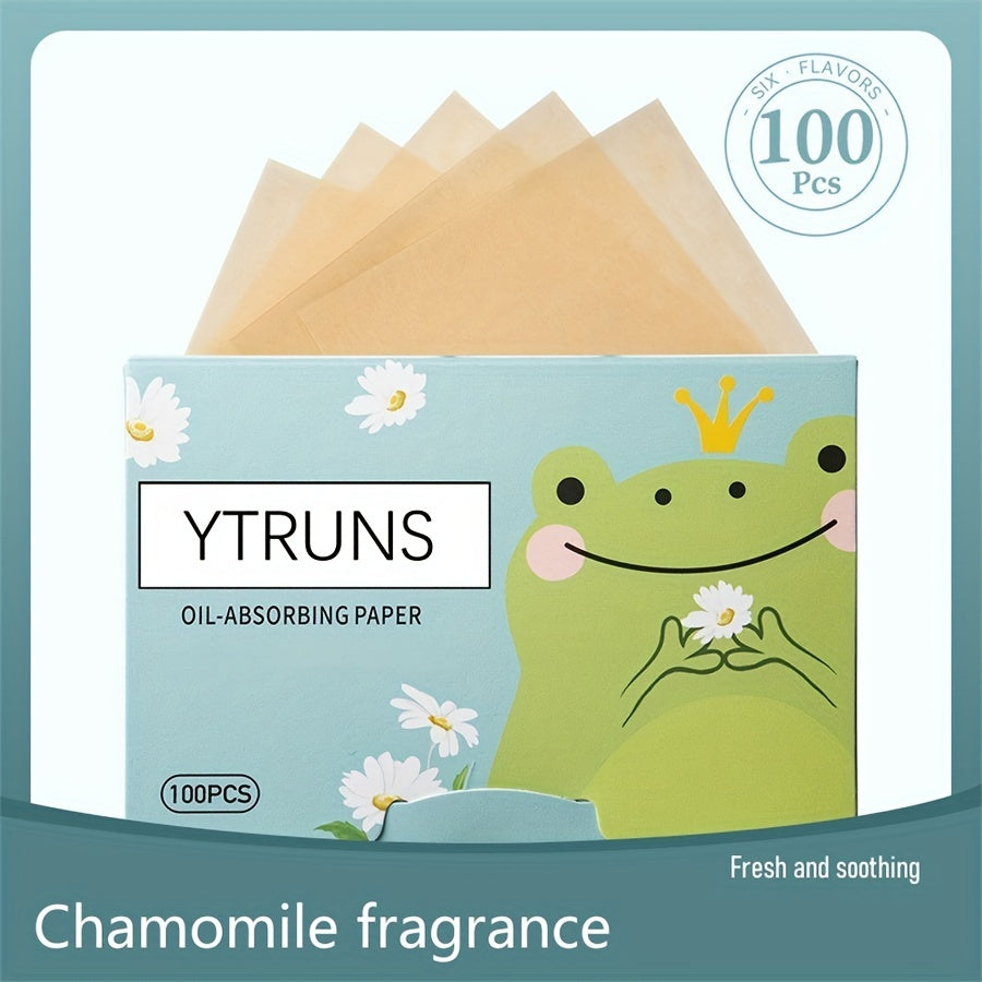 Унисекс бумага для поглощения масла с древесным углём и цветочным ароматом для умывания