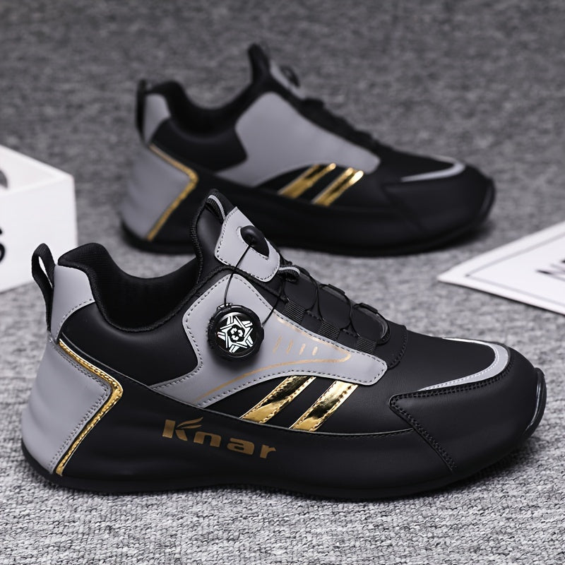 Men's Casual Lace-Up Shoes Breathable Fabric Upper All-Season Low Top