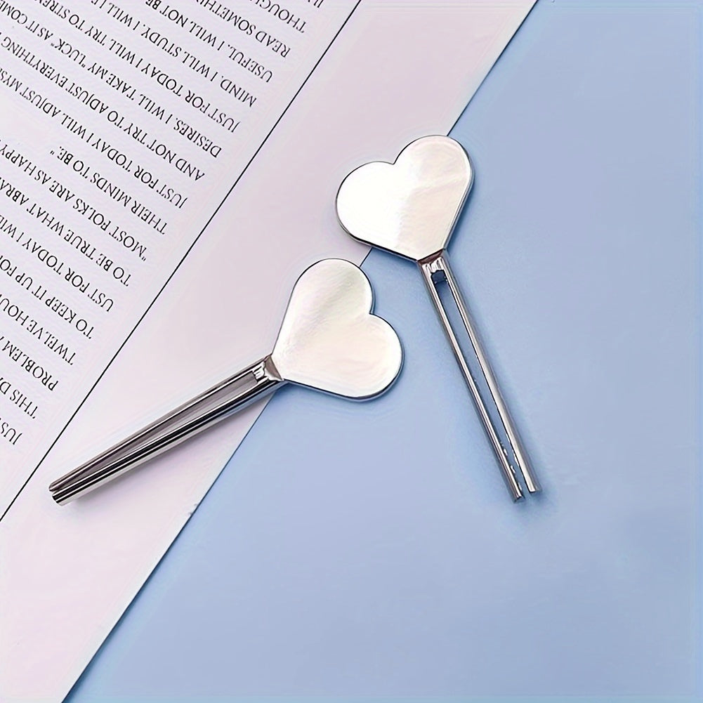 Metal Heart-Shaped Toothpaste Squeezer, Gold Tube Presser, Cosmetic Oil Tube Dispenser