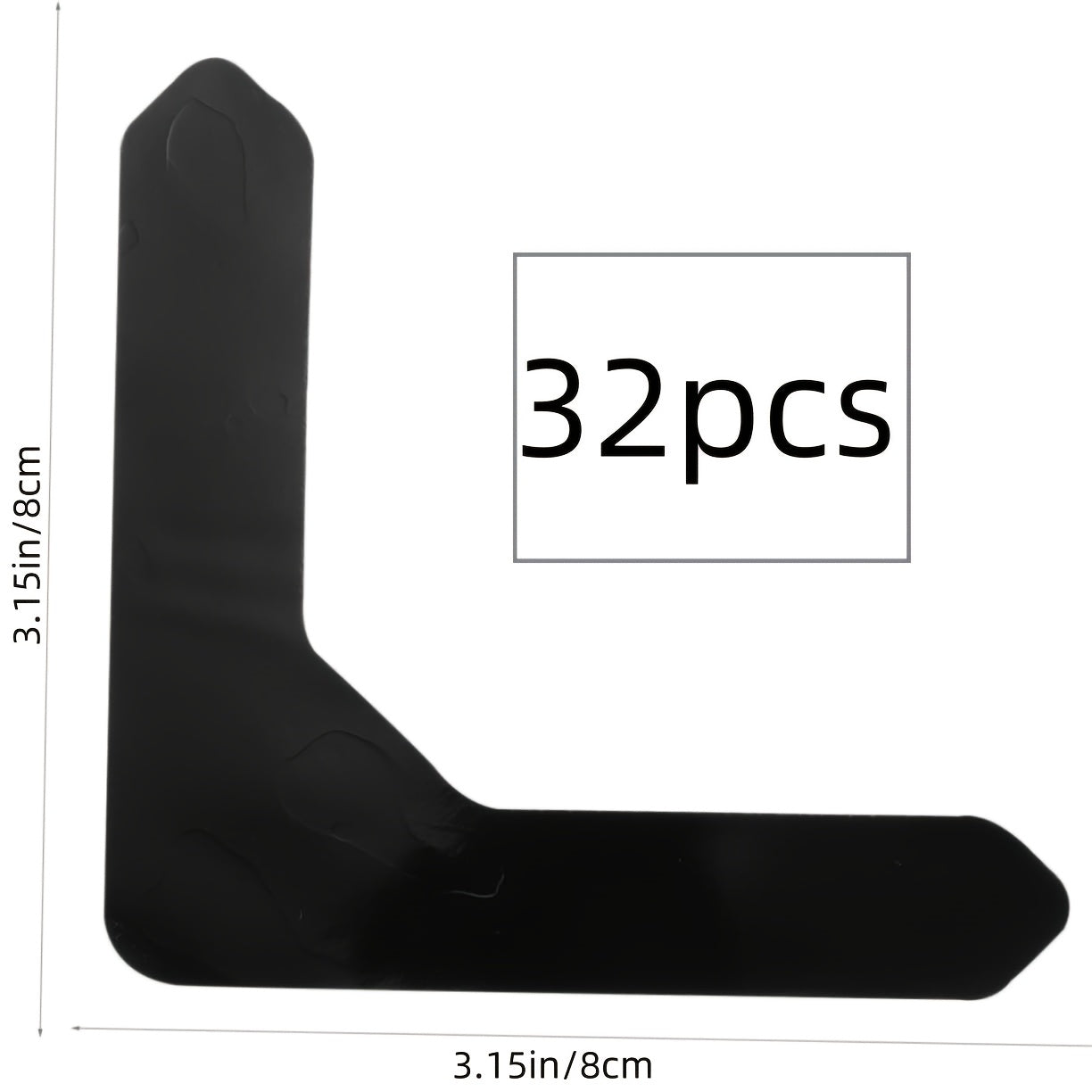 Qora akril mato lenta yopishqoqsiz yuviladigan gilam tutqichlari yog'och pol uchun