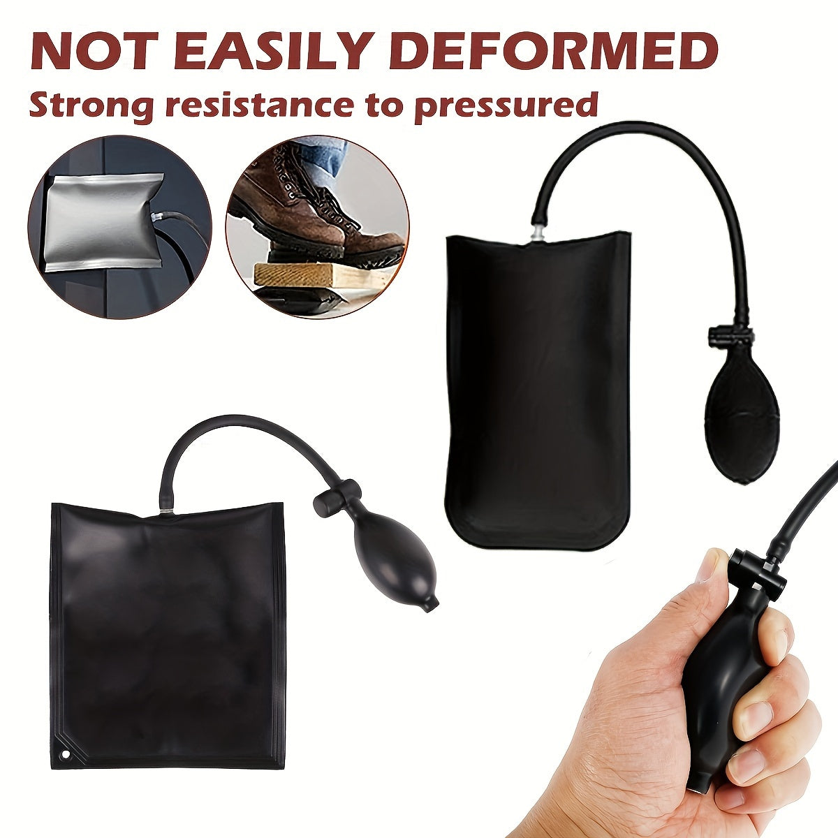 Universal Car Repair Tool Kit Inflatable Air Wedge Door Lock Grabber