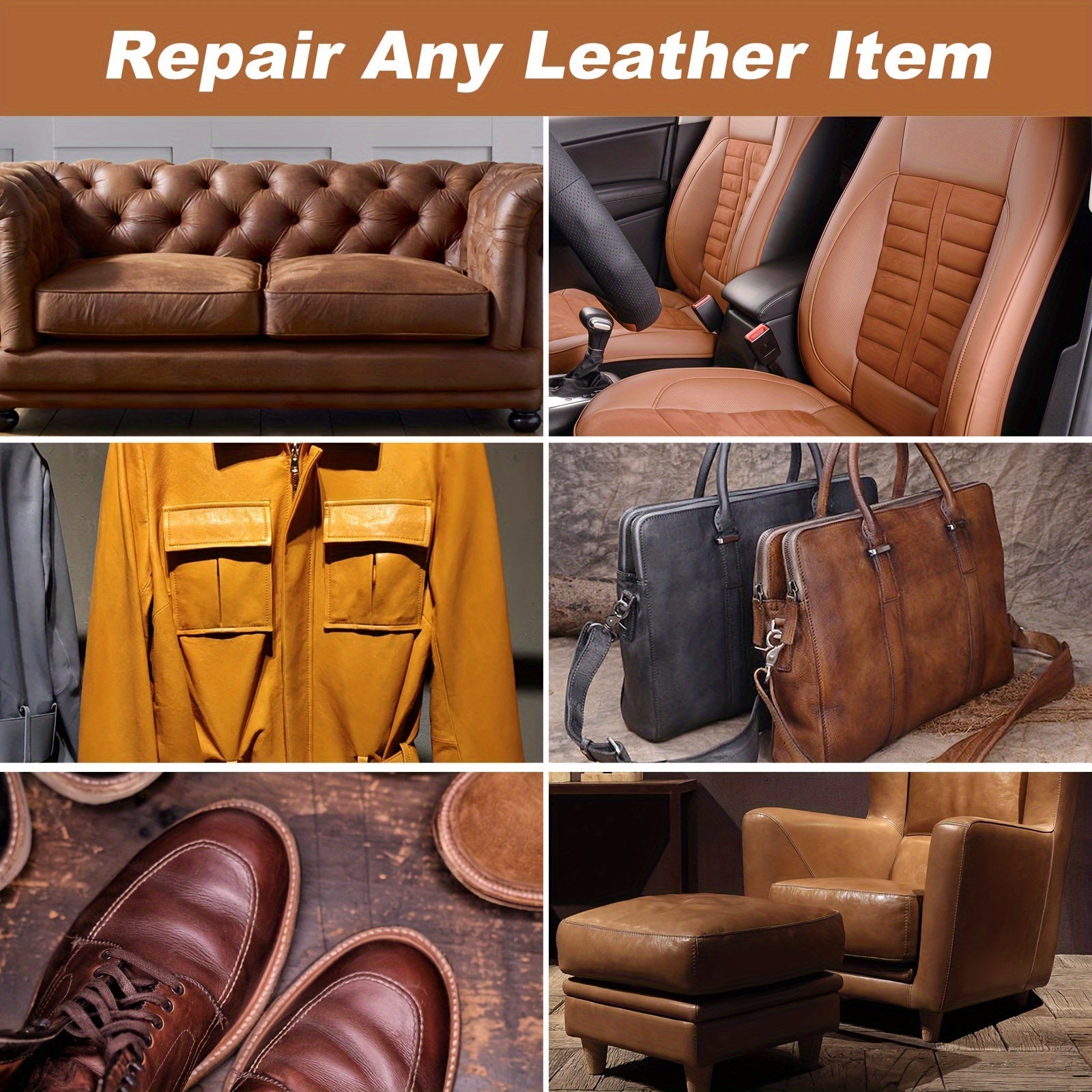 Leather Repair Gel for Sofas and Shoes, Rejuvenating and Scratch Repair