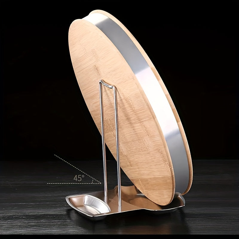 Stainless Steel Kitchen Organizer with Space-Saving Design and Drain Tray