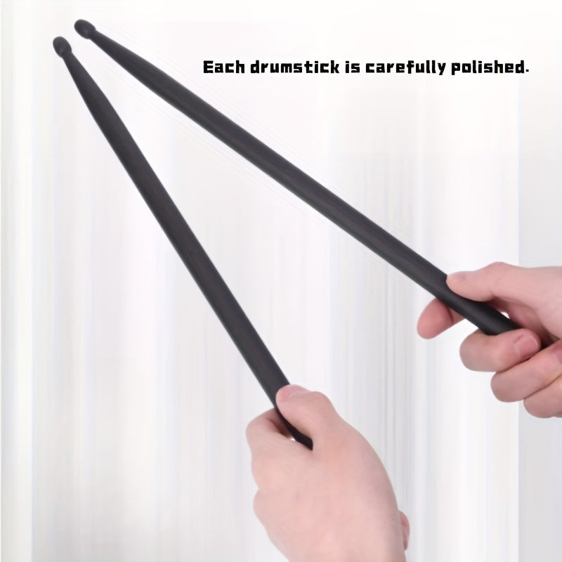 Carbon Fiber Drumsticks Pair for Jazz and Electronic Drums Black Grey