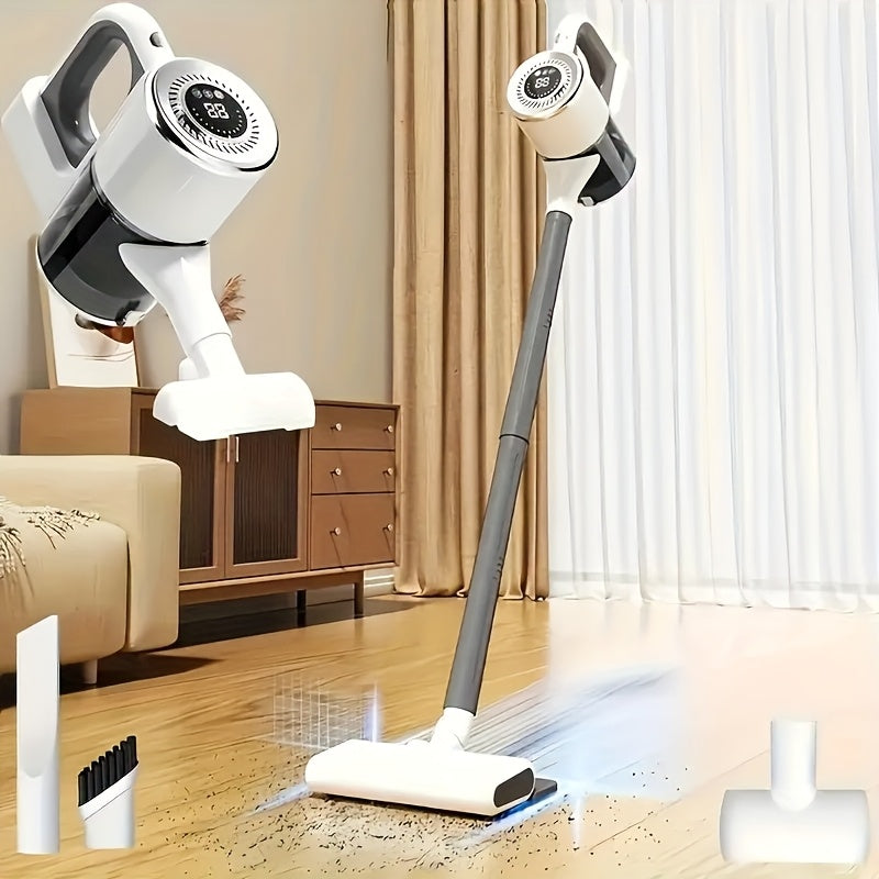 JKUOO 2025 Yangilangan Simsiz Palka Changyutgichi, USB orqali qayta zaryadlanadigan 6000mAh Li-ion Batareya, Bir nechta tezliklar, Olib tashlanadigan Mini Savat, Stol va Klaviatura Changini Tozalash uchun Aksessuarlar, Oson