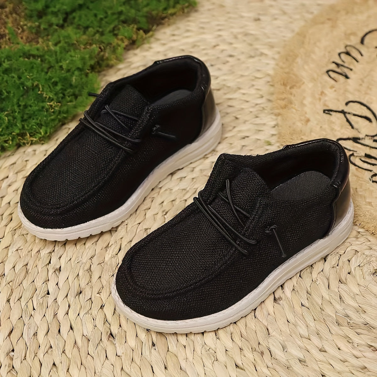 Children's Canvas Slip-On Shoes Lightweight Breathable Casual All-Season