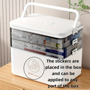 Multi-Size Waterproof Medicine Storage Box Plastic Pill Organizer Large Capacity