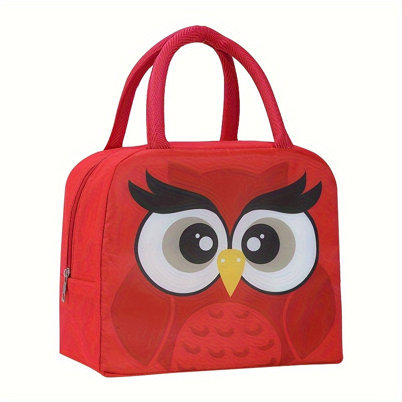 Insulated Lunch Bag Waterproof Oxford Fabric Cute Cartoon Pig Bear Dinosaur