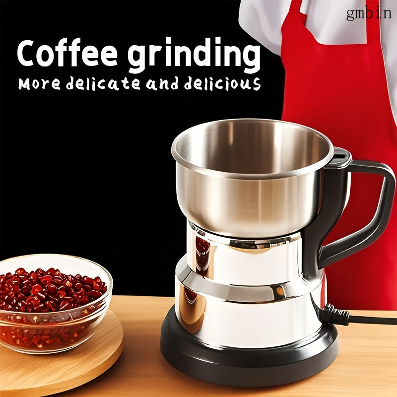 European standard stainless steel electric mill for grinding grains and herbs with 4 blades