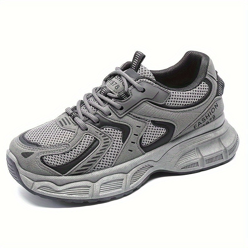 Women's Sneakers Fall 2024 Mesh Fabric Thick Sole Casual Running Breathable