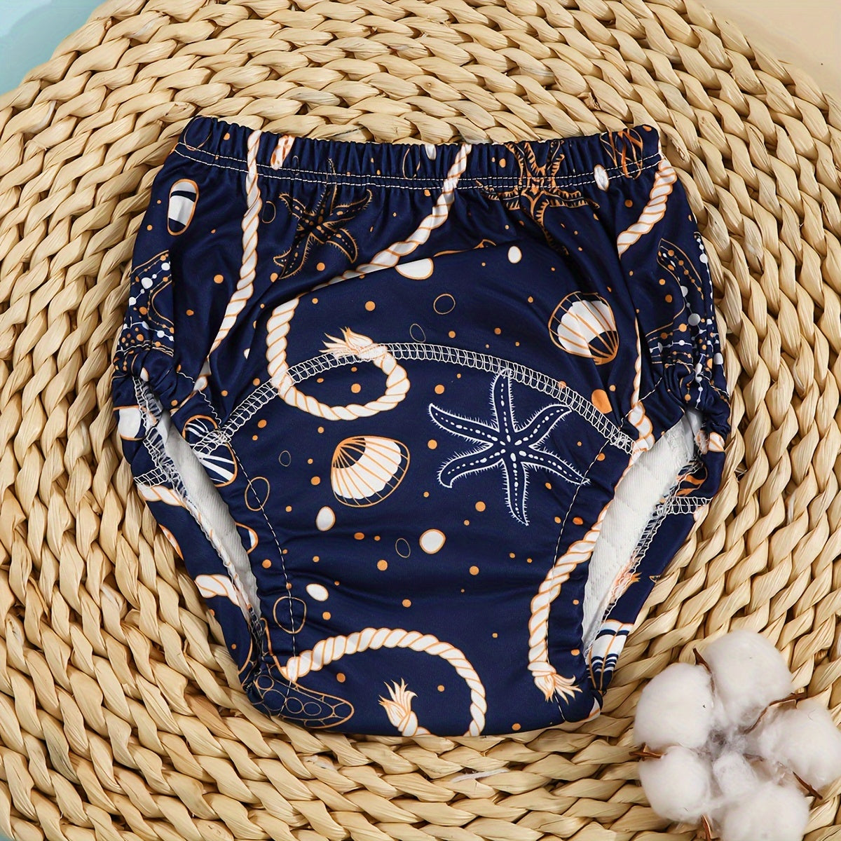 Bolalar uchun qiziqarli multfilm printli yuviladigan trening shimlari - 6-qavatli nafas oladigan paxta gazlamasi, har qanday ob-havoda ishlatiladigan mato pamperslar