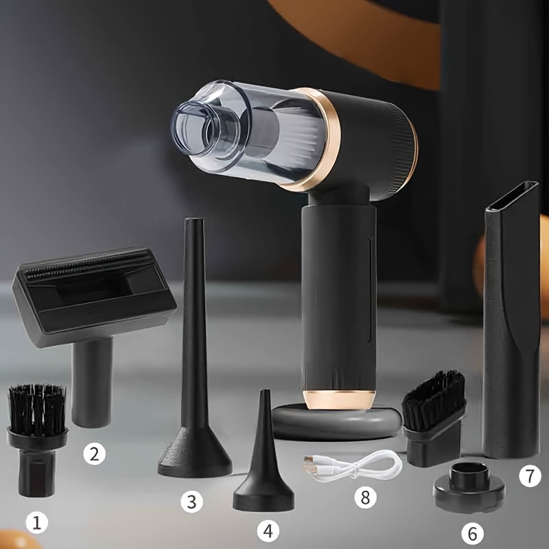 Wireless Handheld Vacuum Cleaner with Strong Suction USB Rechargeable for Home Office Car Cleaning