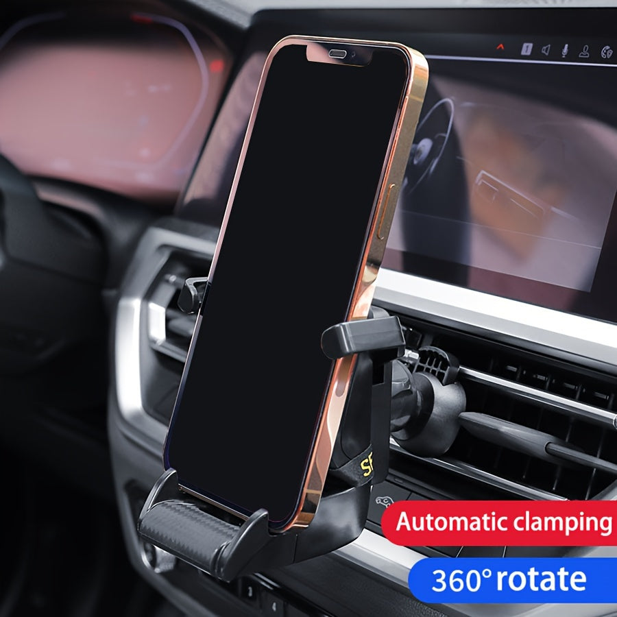 Soporte universal para teléfono en la rejilla de ventilación del coche, soporte para GPS, estilo asiento de carreras