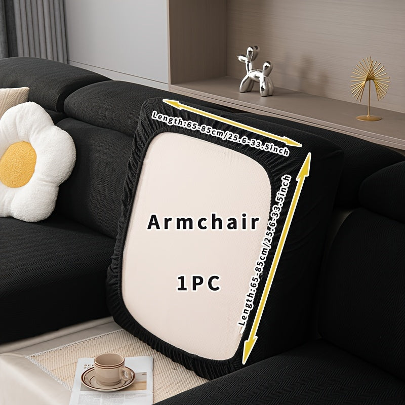 All-Season Solid Color Sofa Cover for Pets and Scratches Protection