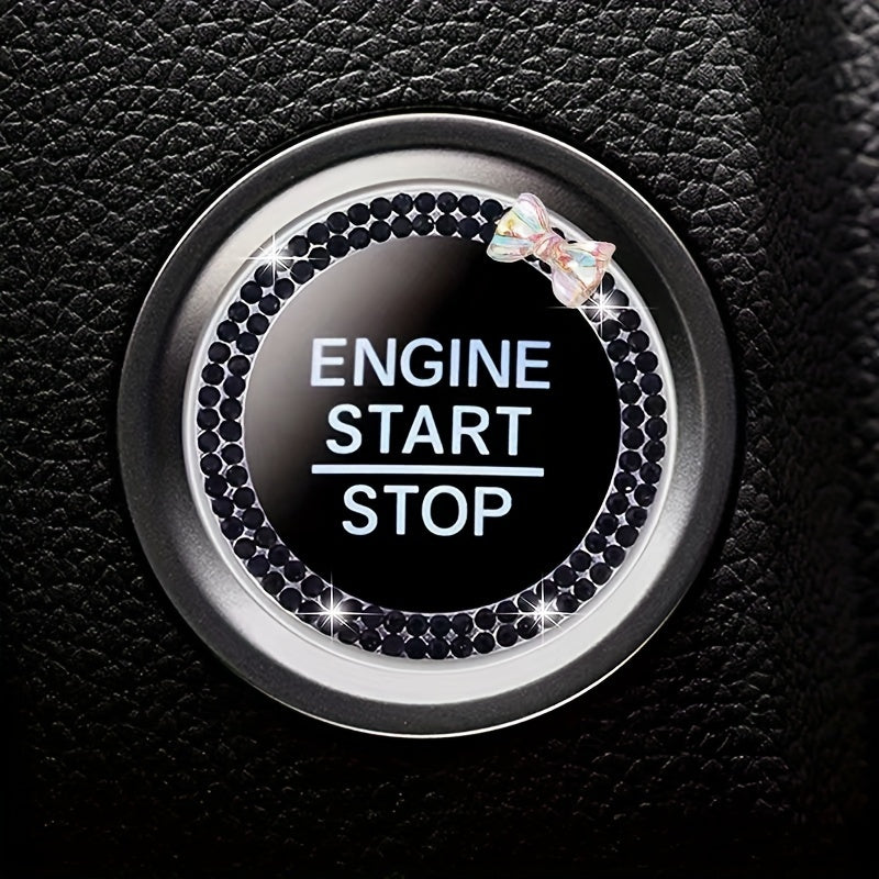 Ayollar uchun Rhinestone Kelebek Taqiqlash Uzuklari Avtomobil Ichki Dekori