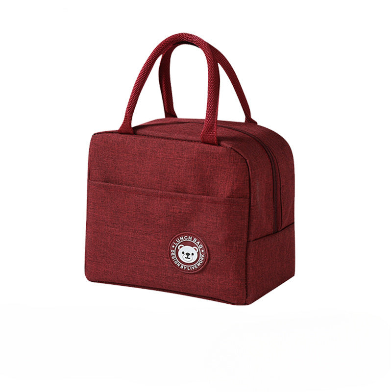 Ayı tushlik sumkasi, suv o'tkazmaydigan Oxford mato, ko‘k, zip bilan old qopqoq, tutqich