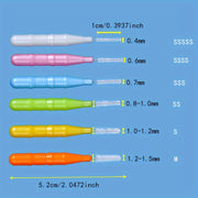 12-to'plam tish oral interdental cho'tkalar PE material aralash ranglar gum parvarishi