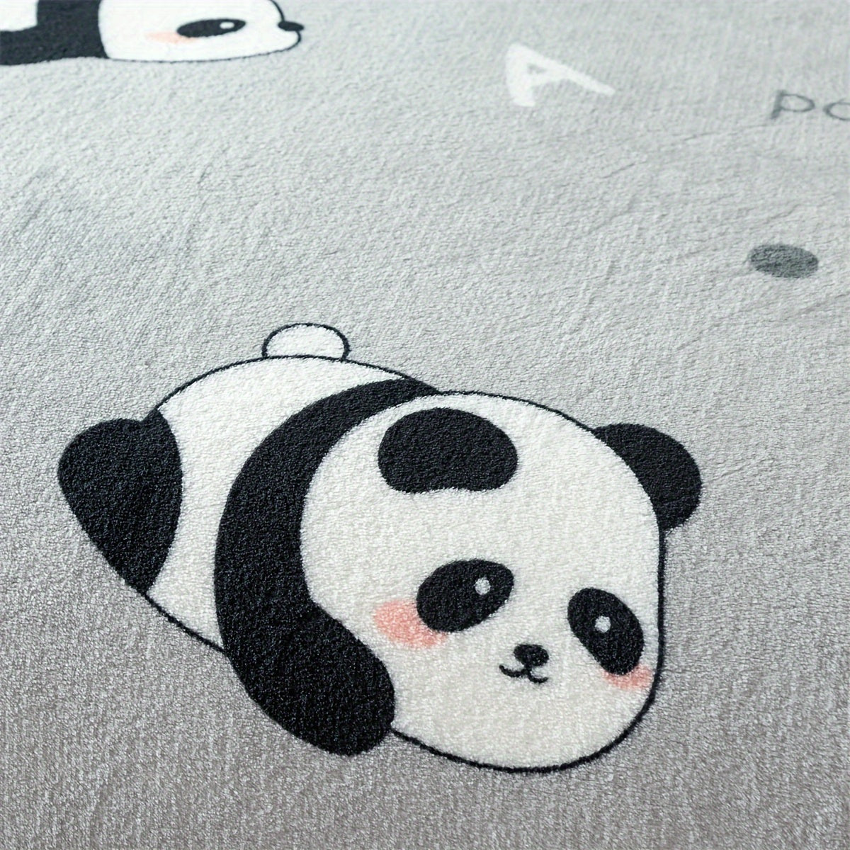 Panda Pattern Bed Blanket for Holidays and Special Occasions, Soft Cozy Throw