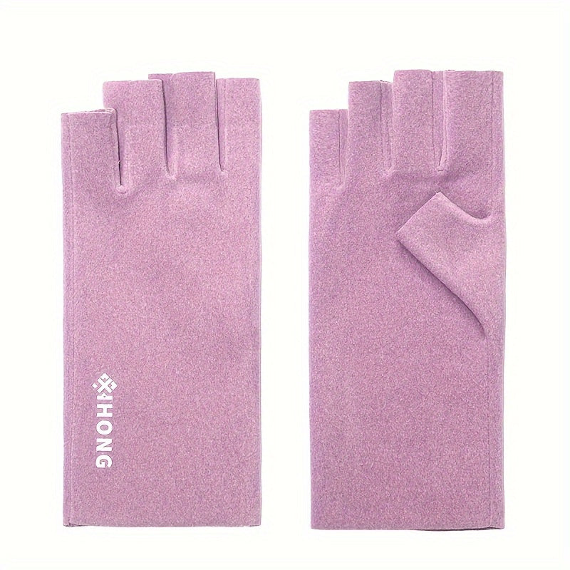 Women's Touchscreen Half Finger Gloves Soft Warm Elasticity