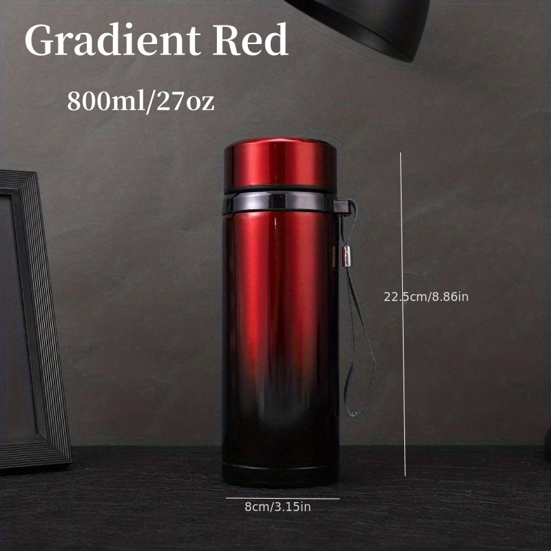 304 zanglamas po'latdan yasalgan bir parcha Gradient Color vakuum termos, ichimliklarni harakatda issiq yoki sovuq saqlash uchun mukammal. Yoz va qish uchun ideal bo'lgan bu izolyatsiyalangan suv shishasi ajoyib sovg'a g'oyasidir.