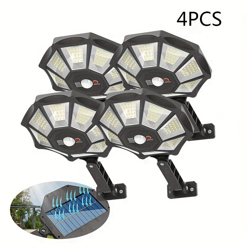 Outdoor Solar Street Light for Parking Lots with Dusk to Dawn, Motion Sensor, LED