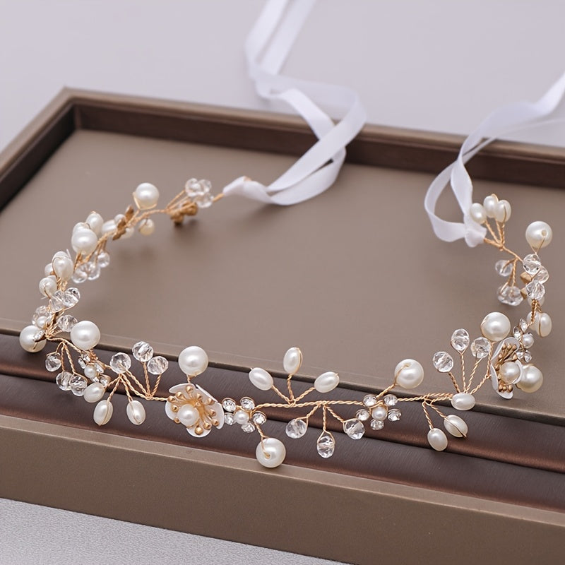 Wedding Flower Crown for Brides and Princesses, Bridal Headpiece, Floral Hair Accessory